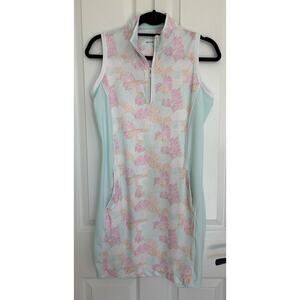 Pebble Beach Dry-Luxe Performance Sleeveless Golf Athletic Dress Small Seashells